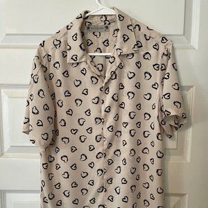All Saints Men's Short Sleeve Button Down